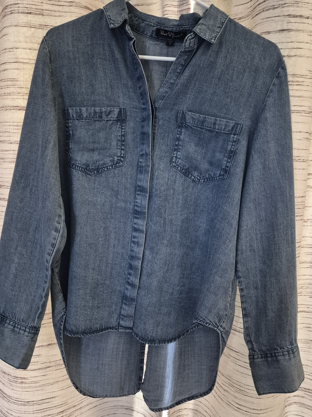 Velvet Heart Indigo Blue Denim Button-Down Shirt